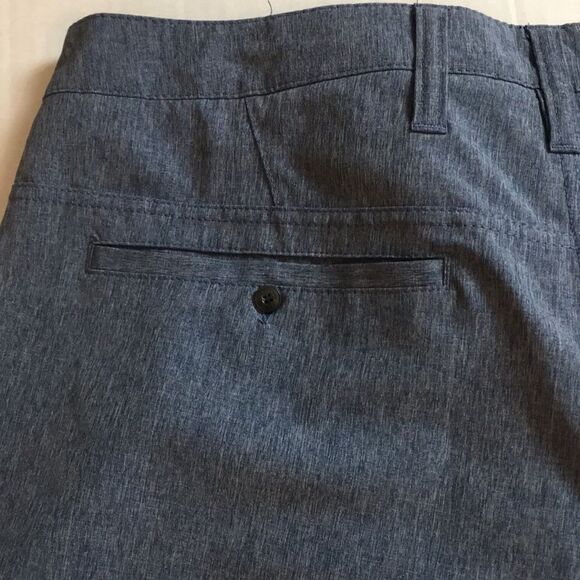 Hurley Phantom Heathered Blue Lightweight Performance Polyester Shorts Sz 38 - Picture 4 of 14